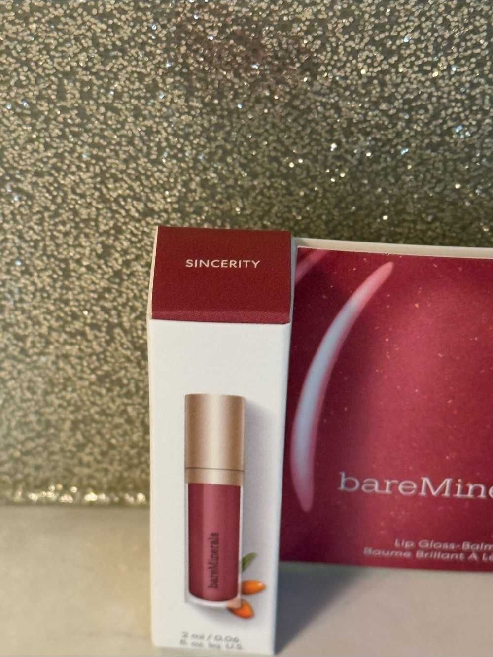 5 for $25 item 🌺 Mini BareMinerals Lip Gloss Balm in Sincerity - Picture 3 of 4